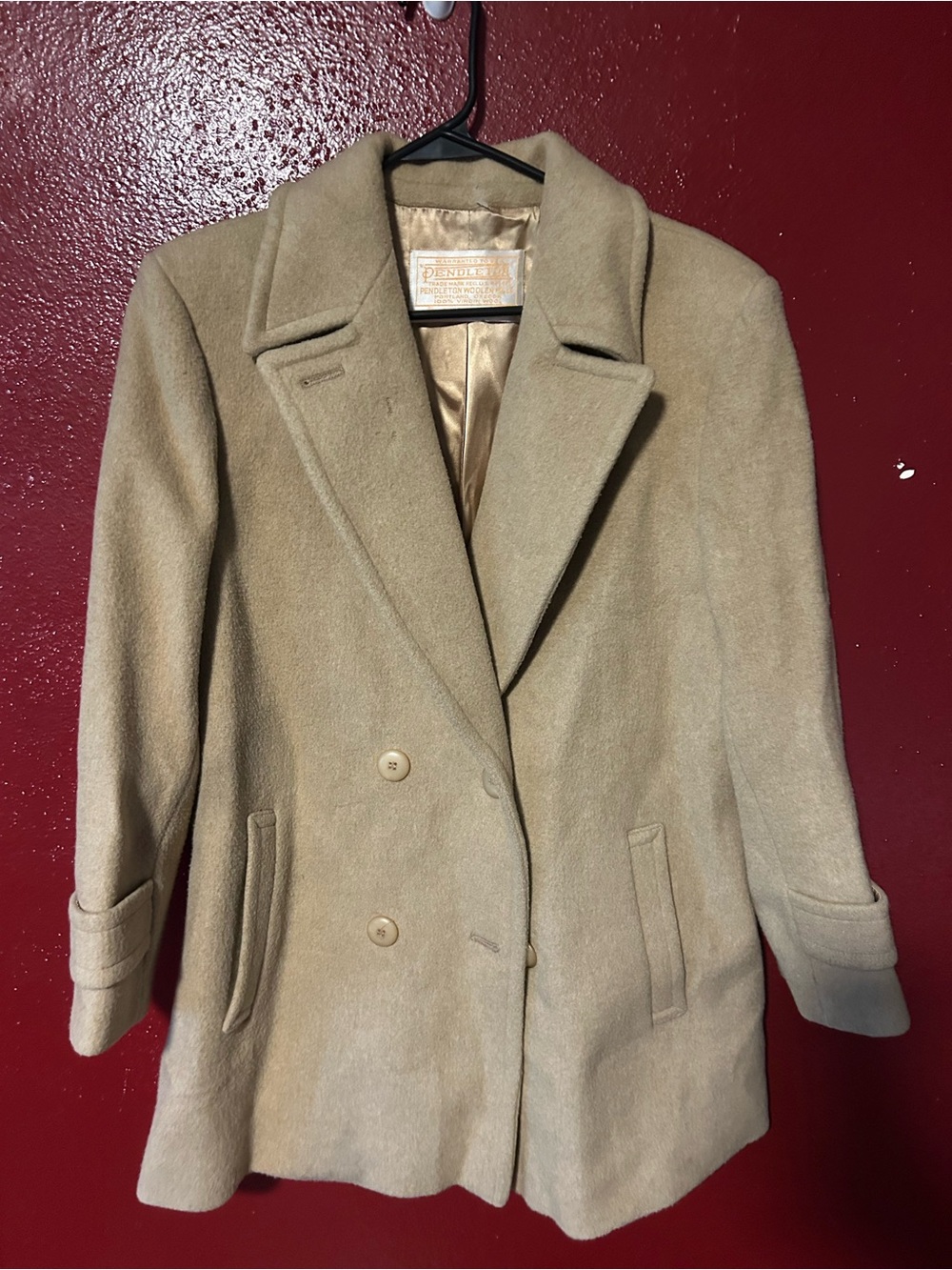 Pendleton vintage double breasted coat